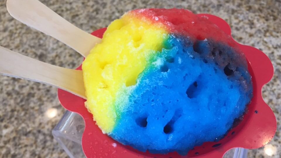 small 4oz shave ice cup