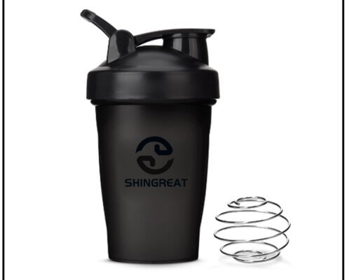 PLASTIC SHAKER BOTTLE WITH HANDLE