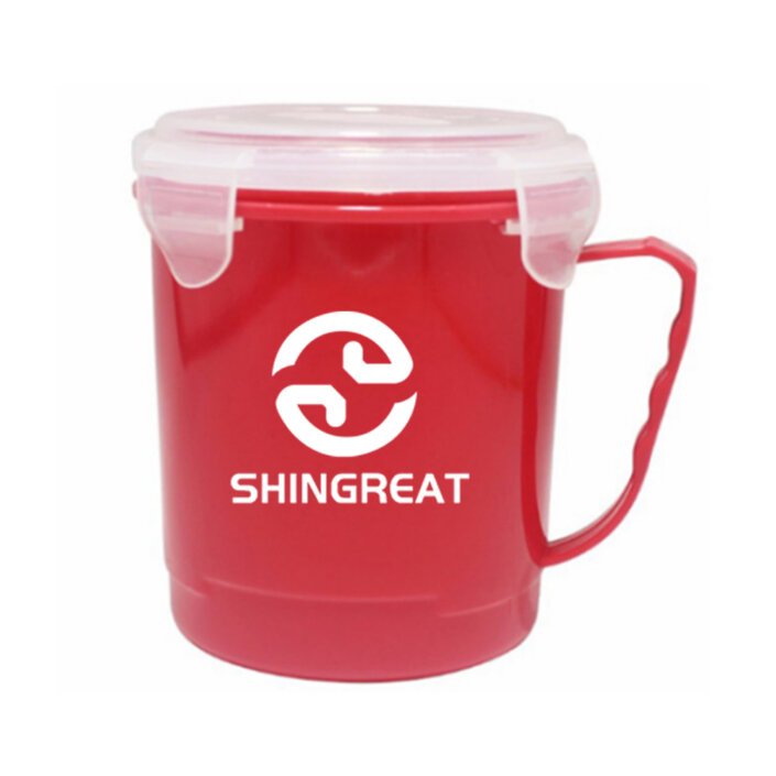 SG-HS001(8) Food Grade Plastic Microwave Soup Bowl with Airtight Lid