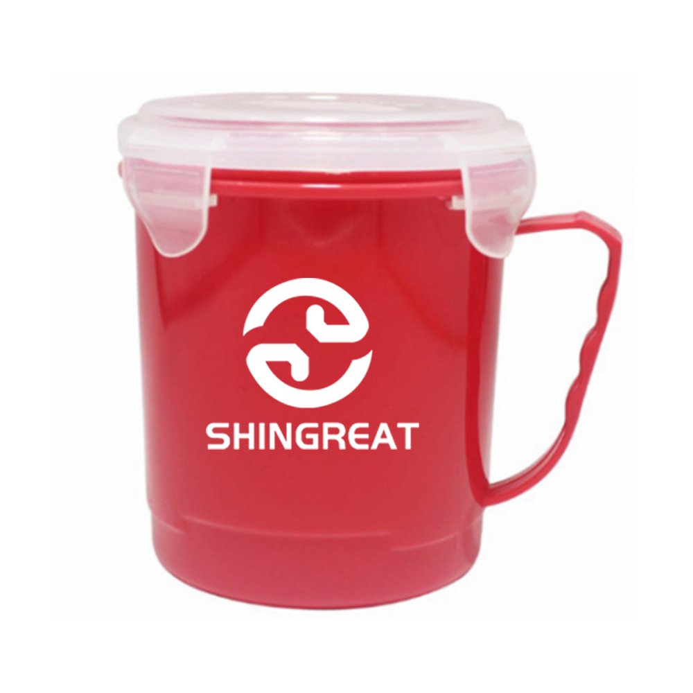 SG-HS001(8) Food Grade Plastic Microwave Soup Bowl with Airtight Lid