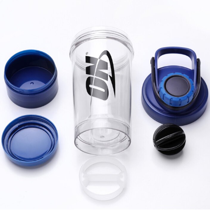 500ML BPA Free Plastic Protein Shaker Bottle with Mixing Ball Custom Logo Gym Shaker Cup with Box