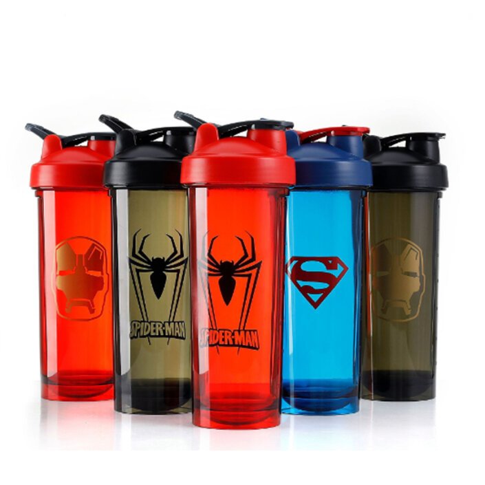 750ML Custom Logo Plastic Protein Shaker Bottle BPA Free Gym Shaker Cup