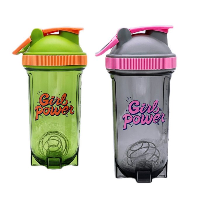 500ML BPA Free Plastic Protein Shaker Bottle with Mixing Ball Custom Logo Gym Mixer Cup