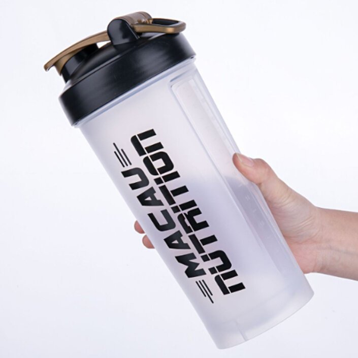 1000ML Plastic Protein Shaker Bottle BPA Free Gym Mixer Cup with Custom Logo