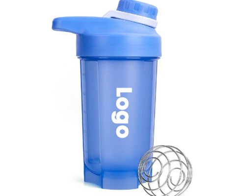 500ML Plastic Protein Shaker Bottle with Handle BPA Free Gym Mixer Cup Custom Logo