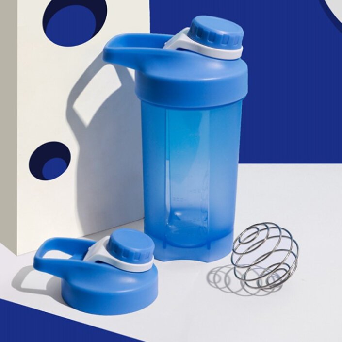 SG-S063-5 500ML Plastic Protein Shaker Bottle with Handle BPA Free Gym Mixer Cup Custom Logo