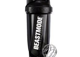 600ML BPA Free Plastic Protein Shaker Bottle with Stainless Steel Mixing Ball
