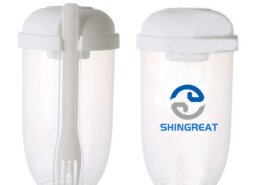 Salad Shaker Cup BPA Free Plastic Salad Mixing Container