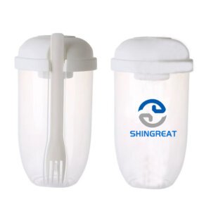 Salad Shaker Cup BPA Free Plastic Salad Mixing Container